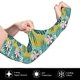 thumbnail image 2 of Kdxio Tropical Floral Print UV Sun Protection Arm Sleeves - Tattoo Cover Up - Basketball Arm Sleeve UPF 50 Cooling for Men Women, 2 of 7