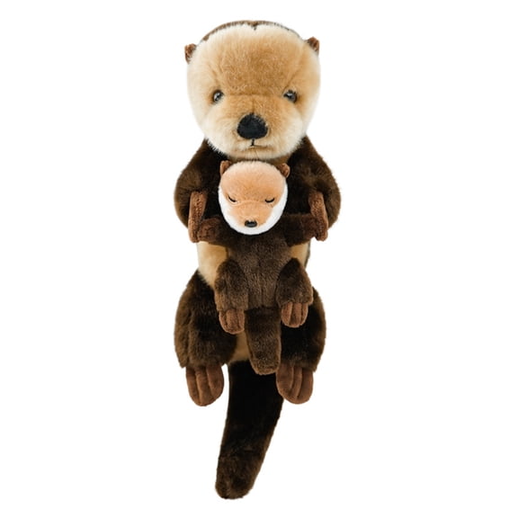 Just qunseen Baby Sea Otter Plush Toy 12.2" Stuffed Animal Cute Educational for Kids