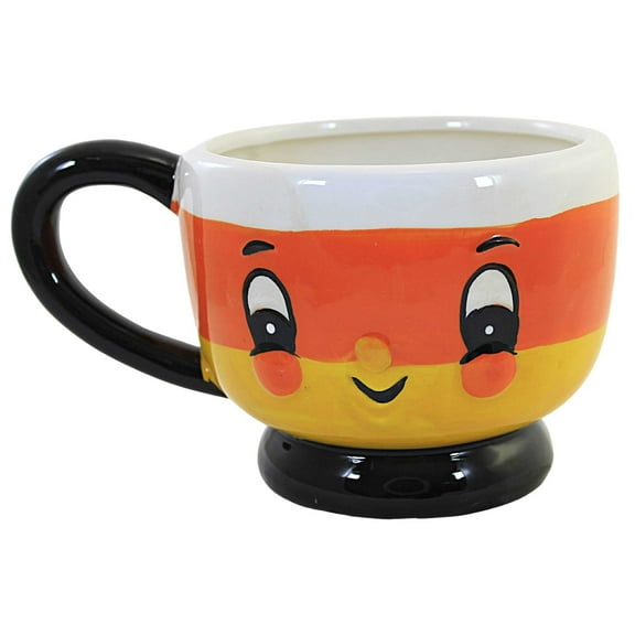 Tabletop Candy Corn Cup Dolomite Halloween Soup Coffee Mug R0277 Smile
