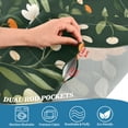 thumbnail image 5 of Yayeee Kitchen Curtains Tier Set of 2 Light Filtering 57"x24" Over Sink Window Panels, Orange Flowers, 5 of 7