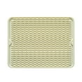 thumbnail image 2 of Ympuoqn Silicone Dish Drying Mat Non-Slip Silicone Mat Easy Clean Drying Mat Large Heat Dish Drainer Mat for Kitchen Counter Sink Refrigerator Or Drawer Easy To Clean on Clearance, 2 of 5