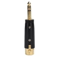 thumbnail image 2 of 635 adaptador de cable adaptador estéreo macho a xlr hembra 635 adaptador estéreo macho a XLR hembra para interfaz de micrófono de cable de guitarra chapado en oro negro, 2 of 8