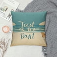 thumbnail image 2 of Beach Life Throw Pillow Cover Nautical Decoration Cushion Case,Blue Square Beach Decorative Pillow Case for Beach Bedroom Bed Outdoor Couch Sofa, 2 of 5