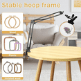 thumbnail image 2 of Embroidery Hoop Stand, Adjustable Folding Metal 360°Rotation CrossStitch for Needlepoint, 2 of 7