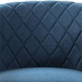 thumbnail image 5 of Pemberly Row Modern Accent Chair with Ottoman in Blue Fabric, 5 of 11