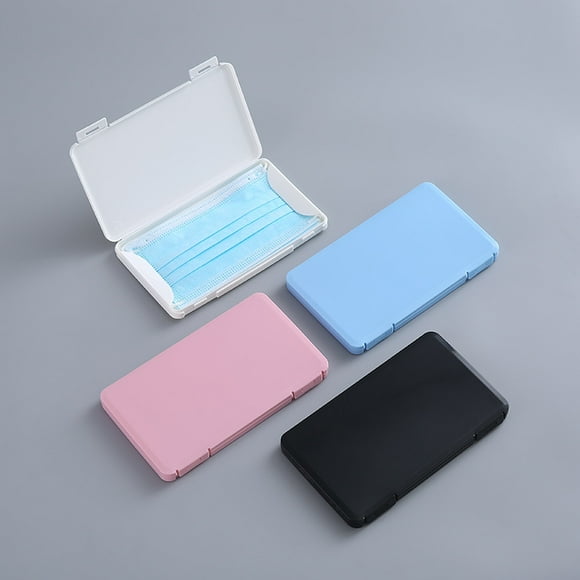 nipocaio 4pcs Portable Respirator Storage Box Dust Proof Moisture Proof Cleaning Mask Flap Box