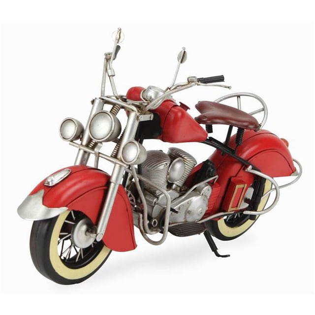 Cheungs JA-0135 Vintage Red Motorcycle Tabletop Decor