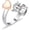 Rose, variant on Highland Cow Heart Urn Open Ring for Ashes for Women Men Stainless Steel Cremation Jewelry for Hold Loved Ones Ash