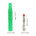 thumbnail image 2 of BESTYASH 6Ud Conectores Banana De Cobre Puro Con Pa Verde Resistencia Temperatura Para Auto, 2 of 6