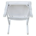 thumbnail image 5 of Double XX Solid Wood Chairs in White- Set of 2, 5 of 11