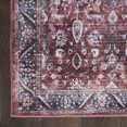 thumbnail image 6 of Nourison Brilliance Machine Washable Bohemian Brick/Ivory 2' x 6' Area Rug, (2x6), 6 of 9