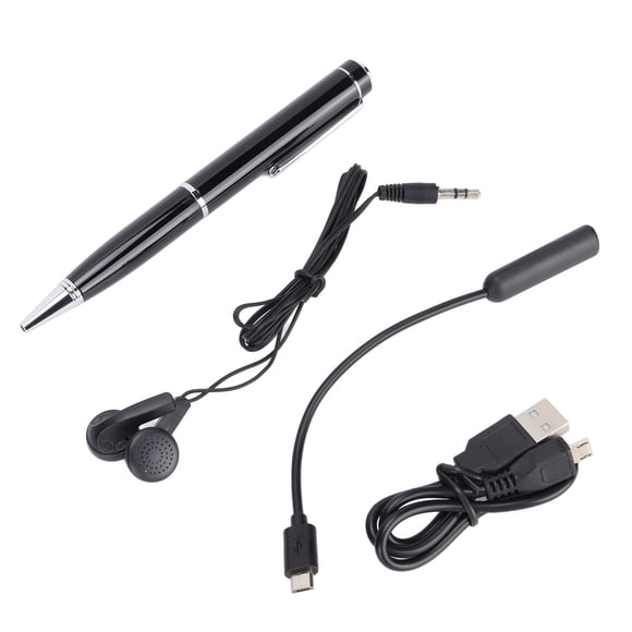 Pen De Grabadora De Voz, Rendimiento Superior De Alta Sensibilidad HD Recorder De Voz Diseño Profesional Diseño Portátil Para Conferencia Para La Conferencia Para La Entrevista