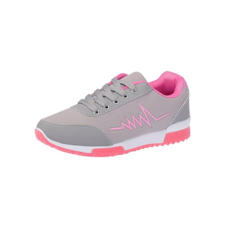 

Ymiytan Women Running Shoe Fitness Workout Sneakers Sport Trainers Outdoor Lightweight Non-Slip Breathable Walking Gray 7