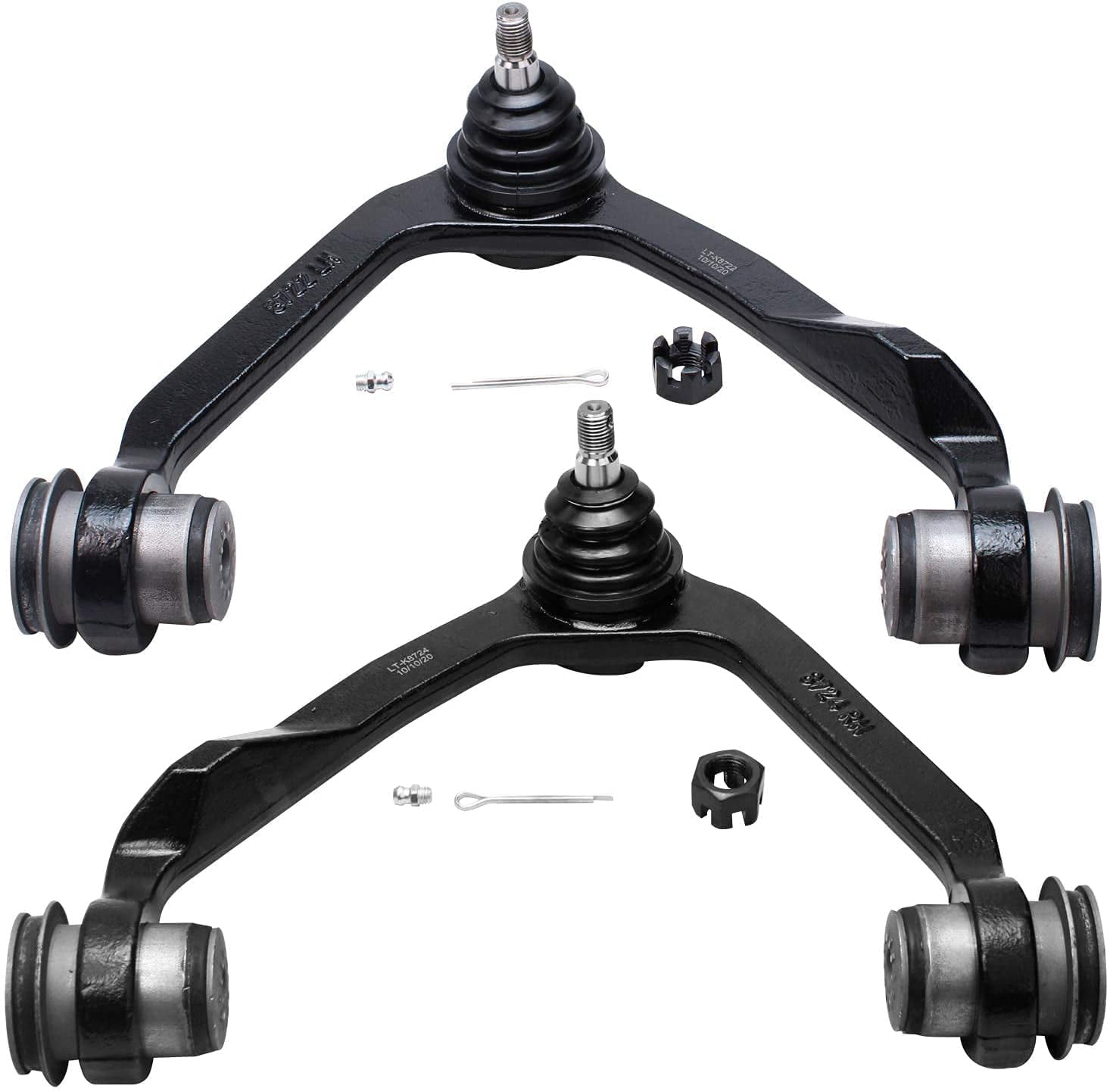 Detroit Axle - 4WD Front Upper and Lower Control Arms w/ Ball Joints Replacement for Ford Expedition F-150 Lincoln Navigator - 4pc Set Fits select: 1997-2003 FORD F150, 2000-2001 FORD EXPEDITION XLT