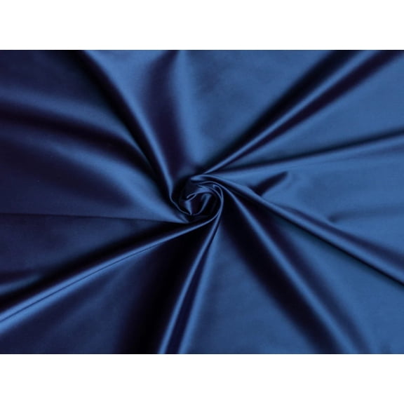 Indigo Blue viscose modal satin weave fabric ~ 44quot; wide.(92)