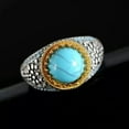 thumbnail image 2 of QQTDFG Retro 925 Silver Rings Turkish Handmade Wedding Party Jewelry Size 6-10-Blue-8, 2 of 2