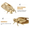 thumbnail image 2 of CHICHUMID Wardrobe Door Pulls Golden Brass For Living Room Bedroom 1Pack 2.0X0.9In, 2 of 6