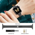 thumbnail image 4 of Correa de metal delgada MiohHR para Apple Watch, 42 mm/41 mm/40 mm/38 mm, 4 of 8