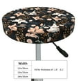 thumbnail image 4 of KLL Lilies Flowers Round Bar Chair Cushion Cover ,Bar Stool Protector with Elastic, Soft Washable, 4 of 6
