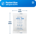thumbnail image 6 of 200 Gram [50 Packs] "Dry & Dry" Premium Silica Gel Packets Desiccant Dehumidifiers - Rechargeable Fabric, 6 of 6