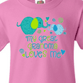 thumbnail image 4 of Inktastic My Great Grandma Loves Me- Cute Elephants Youth T-Shirt, 4 of 5