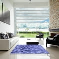 thumbnail image 7 of Ahgly Company Machine Washable Indoor Round Transitional Sky Blue Area Rugs, 6' Round, 7 of 7