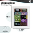thumbnail image 4 of Stupell Industries Eclectic Blocked Kid's Educational Counting White Framed Print Under Glass, 13 x 16, by Carla Daly, 4 of 8