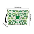 thumbnail image 3 of Clearance St. Patrick's Day Cosmetic Bag Outdoor Multi Function Portable Cosmetic Bag Household Zipper Toiletry Bag Small Wallet, 3 of 6