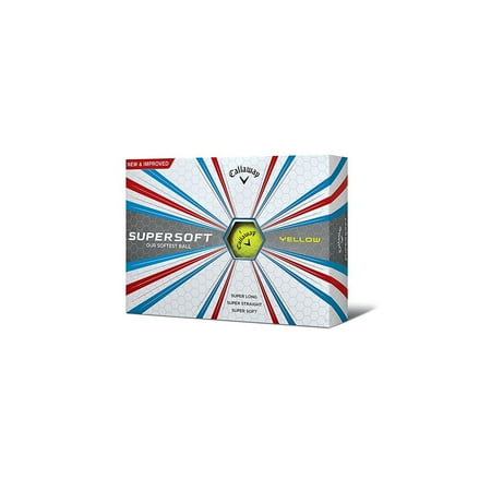 Callaway Supersoft Yellow Golf Balls - 12pk