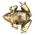 thumbnail image 3 of Antique old copper frog small ornaments creative handmade solid brass ornament, 3 of 12