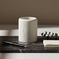 thumbnail image 4 of Natural Stone Travertine Desk Organizer Box, Heavy Duty Round Pen Holder, Decorative Pencil Case for Home Office, Modern Desktop Storage Container for Makeup Brushes or Utensils, 4 of 4