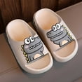 thumbnail image 2 of adviicd Kid Slippers Cloud Slides for Kids, Shower Slippers Bathroom Pool Sandals,Boys Girls Comfy Thick Sole Slippers,Summer Non-Slip Beach Shoes (Grey,1), 2 of 9
