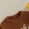 thumbnail image 4 of Okbabeha Toddler Baby Girl Boy Knit Sweater Pumpkin Long Sleeve Pullover Crewneck Sweatshirt Fall Halloween Baby Clothes, 4 of 7
