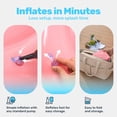thumbnail image 4 of Joyfy Pool Float with Double Air Chambers, Inflatable Swimming Float with Safety Seat, Tropical Leaves Design Swim Float Ring Swimming Pool Accessories, 4 of 7