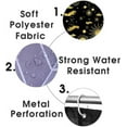 thumbnail image 7 of 4PCS Celestial Shower Curtain Sets with Rugs, Waterproof Fabric Black Shower Curtain, Sun and Moon Witch Hand Astrology Mandala Gothic Witchy Zodiac Mystic Boho Constellation Bathroom Decor, 7 of 7