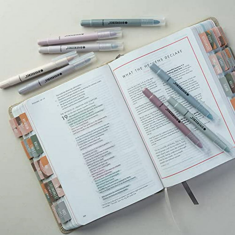 Bible Gel Highlighters and Pens No Bleed - Set of 8 Vintage Colors –  DiverseBee