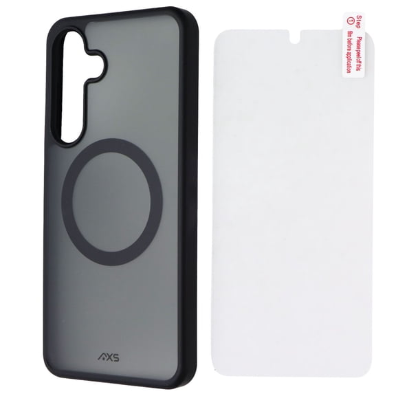 AXS ProShield Pack Slim Hybrid Case Screen Protector for Galaxy S25 FE - Black