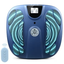 OSITO Rechargeable EMS Foot Massager for Neuropathy, TENS Foot Massager Circulation Stimulator, Foot Massager for Circulation and Pain Relief, 10 Modes 50 Intensities (Blue)