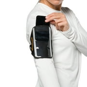 Nathan Phone Carrier Black/Marigold OSFA, Running