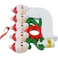 thumbnail image 5 of Personalized Quarantine Family 2020 Christmas Ornament Family Members of 5 Gifts for Grandkids Co-Workers Friends (Customize IT Yourself, Family of 5), 5 of 8