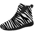 thumbnail image 5 of Aidianart Womens Zebra High Top Shoes High Top Sneakers Size 13, 5 of 5