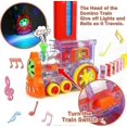 thumbnail image 5 of Domino Train Set, 80PCS Fun and Colorful Domino Rally Train Building and Stacking Domino with 2PCS Domino Sleeve for Boys and Girls Age 3-8 Kids Creat, 5 of 5