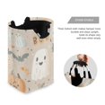 thumbnail image 3 of Yayeee Freestanding Laundry Hamper with Handle Collapsible Large Storage Basket for Clothes, Halloween Ghosts, 3 of 7