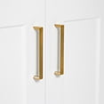 thumbnail image 2 of ARIEL 49" White Bathroom Vanity, 1.5" Edge Pure White Quartz Countertop & Splash, Rectangular Sink, 2 Soft Closing Doors, 9 Full Extension Dovetail Drawers, Toe Kick, Brushed Nickel, 2 of 9