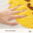 thumbnail image 3 of Cute Bath Rugs for Kids, Egg Bathroom Rug Plush Microfiber Non Slip Soft Shower Rug, Water Absorbent Thick Shaggy Floor Mats, Machine Washable, Egg, 18" x 26", 3 of 4