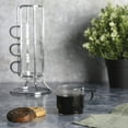 thumbnail image 3 of Gibson Soho Lounge 4-Piece Glass Espresso Set W/Rack, 3 of 6