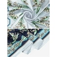 thumbnail image 4 of INSPIRE CHIC Women Floral Printed Square Scarves 35" Large Silk Feeling Satin Scarves Head Wrap Bandanas 90x90cm Blue, 4 of 6