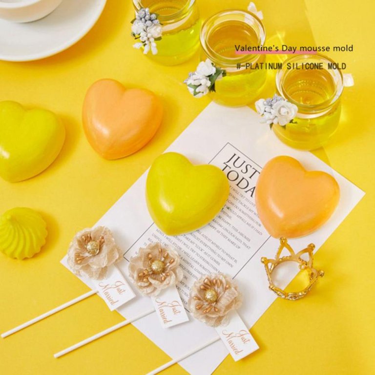 Heart Silicone Molds for Baking Cakes Mousse Jelly Pudding Candy