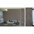 thumbnail image 4 of Concord Wallcoverings Modern Textured Wallpaper Plain, Vinyl Accent Wall, Black, Copper, Gold, Grey, Metallic, 21 in x 33 Ft (57 sq. ft), 391102, 4 of 5