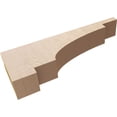 thumbnail image 6 of 3"W x 18"D x 6"H Thin Mediterranean Rough Cedar Woodgrain TimberThane Corbel, Primed Tan, 6 of 6